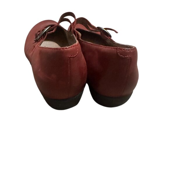 Dansko Flynn Red Mary Jane Shoes Round Toe Double Buckle Size 37 6.5 Women's - Picture 7 of 12